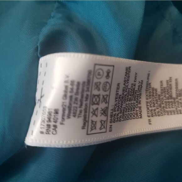 Forever21 Mini Terqoise Short Sleeves Dress - Picture 11 of 12